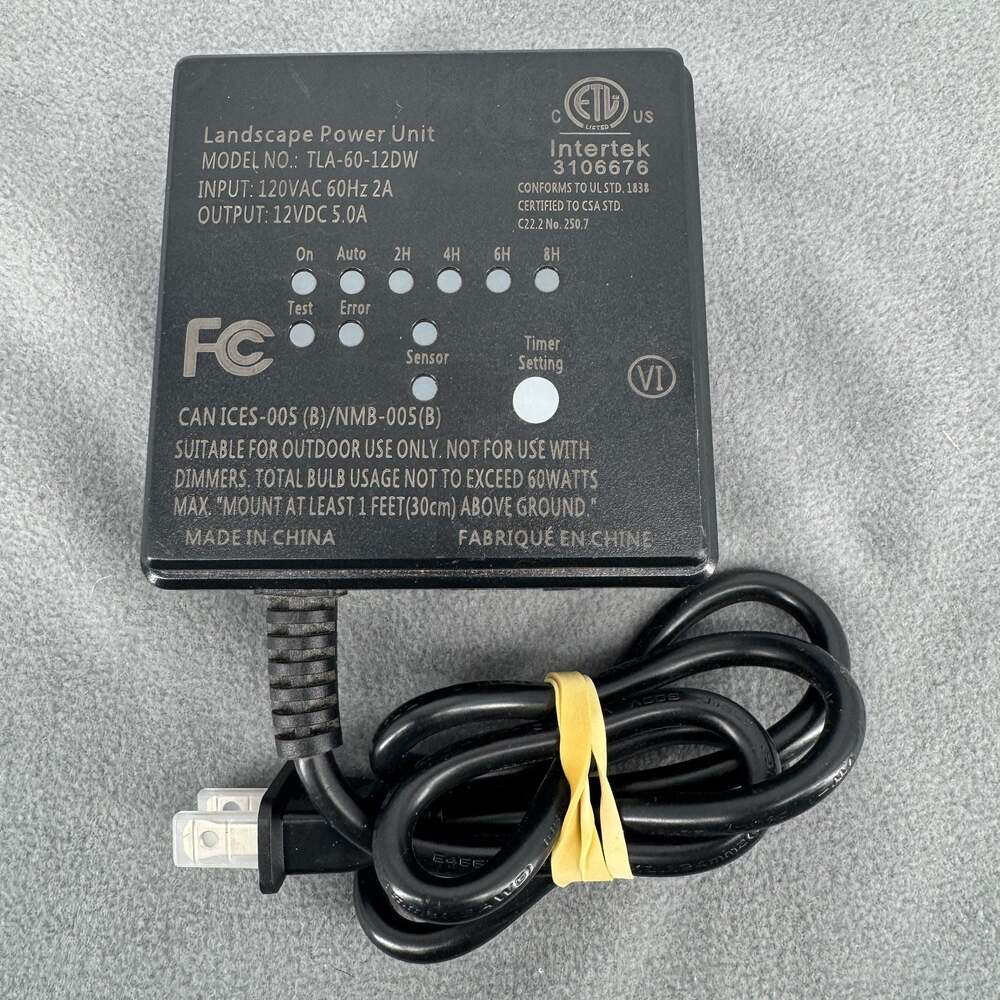 DEWENWILS TLA-60-12DW 60W 12V Landscape Lighting Transformer Timer Outdoor
